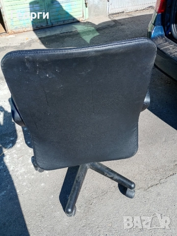черен офис стол , снимка 2 - Столове - 51781730