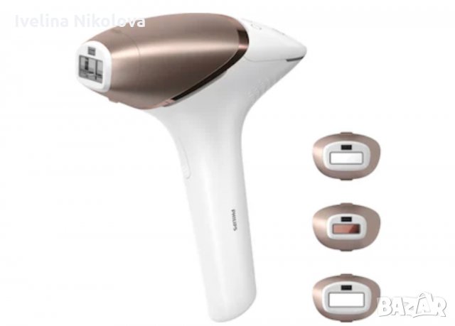 Фотоепилатор IPL Philips Lumea Seria 9000 BRI956/00, Сензор Smartskin, SenseIQ технология, Употреба , снимка 4 - Други - 35769204