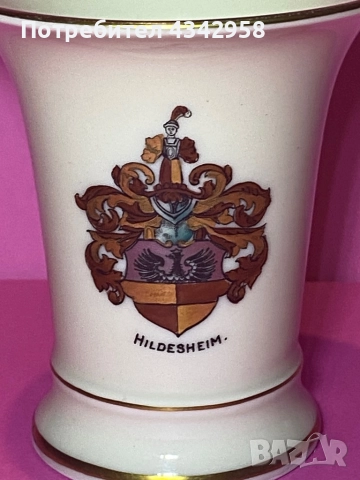 Bauer & Lehmann. 1935-1945 г. Малка ваза., снимка 2 - Антикварни и старинни предмети - 52869534