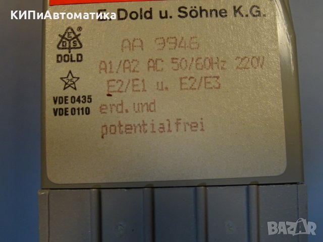 реле E.DOLD AA9946 varimeter relay 220V, снимка 6 - Резервни части за машини - 39382966