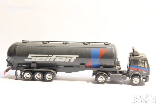 HERPA H0 1/87 MERCEDES КАМИОН ЦИСТЕРНА КОЛИЧКА МОДЕЛ, снимка 5 - Колекции - 53329156