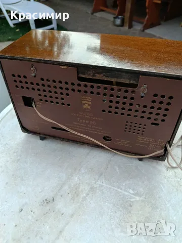 Лампово радио "Grundig" работещо, снимка 6 - Антикварни и старинни предмети - 55847848
