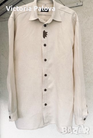  Риза WÖHRL груб лен , снимка 6 - Ризи - 44397343