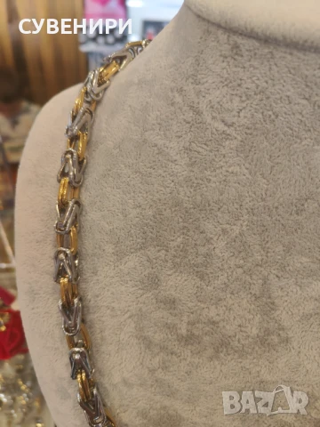 Мъжки ланец от неръждаема стомана, снимка 2 - Колиета, медальони, синджири - 50978626