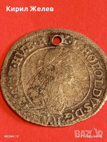 Сребърна монета 6 кройцера 1673г. Леополд първи Унгария за КОЛЕКЦИЯ 53016, снимка 6 - Нумизматика и бонистика - 53092560