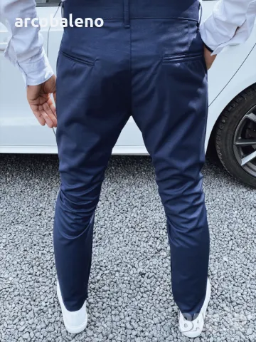 Мъжки тъмносин панталон, снимка 4 - Панталони - 48365891