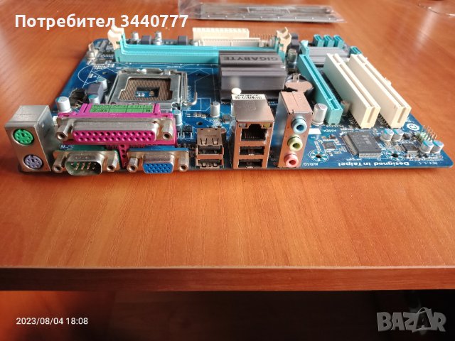 Дънна платка Gigabyte GA-G41MT-S2PT DDR3 Intel със задна планка, снимка 4 - Дънни платки - 41758978