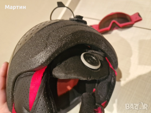 Rossignol Скиорска детска каска с очила Whoopee Impacts RKIH504 Розов, снимка 3 - Зимни спортове - 52542015