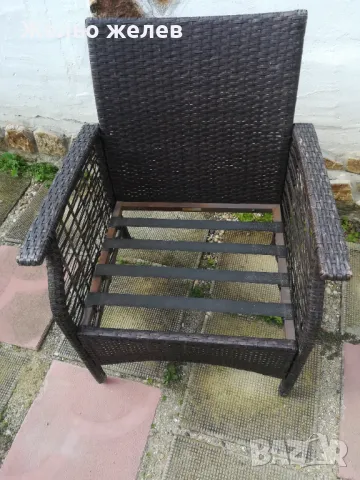 Кресло ратан, 50,55см, снимка 5 - Столове - 47606295