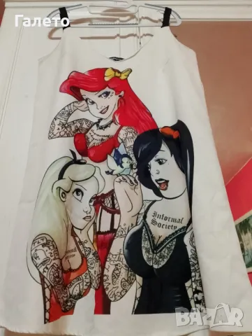 Рокля с еластичност и мекота на красива декорация размер L XL Цена 10 лв , снимка 5 - Рокли - 49797526