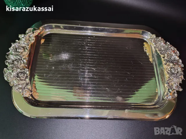  Винтидж поднос с нестандартна декорация., снимка 6 - Други - 48816120