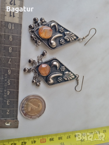 Стари обеци,трепки,наушници, етно , снимка 2 - Антикварни и старинни предмети - 44781000