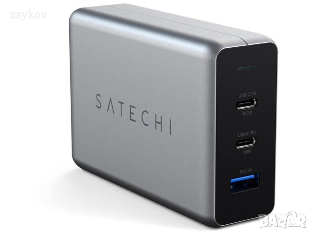 Satechi 100W USB-C PD Compact GaN Charger, снимка 1 - Друга електроника - 44810493
