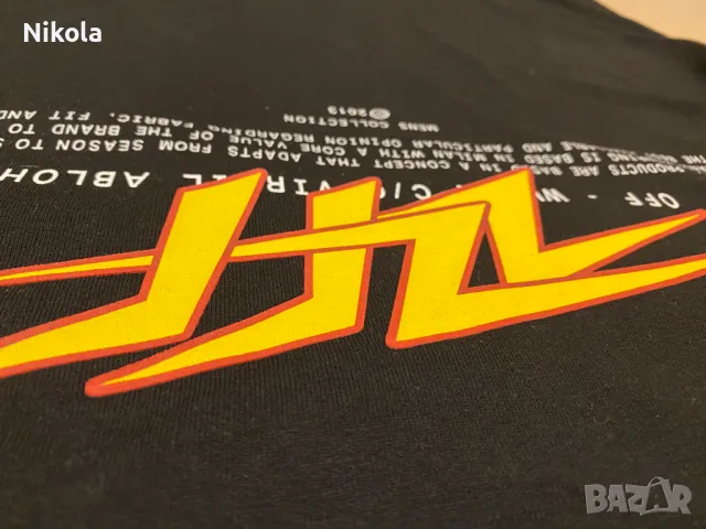 OFF-WHITE C/O VIRGIL ABLOH THUNDER тениска, размери: S, L и XL , снимка 13 - Тениски - 48355854