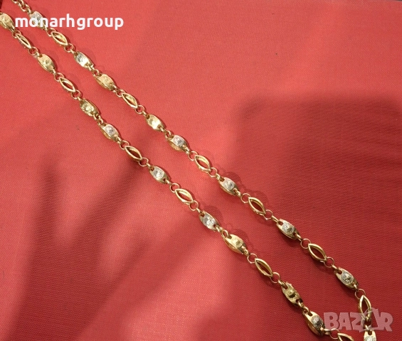Златен ланец, снимка 4 - Колиета, медальони, синджири - 52895071