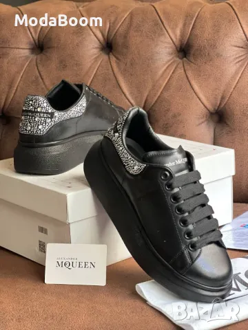 Alexander McQueen черни дамски маратонки , снимка 3 - Маратонки - 48263846
