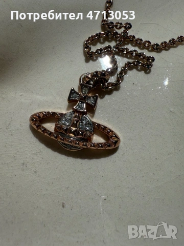 Vivienne Westwood Mayfair Bas Relief – Rose Gold – Пълен комплект, снимка 4 - Колиета, медальони, синджири - 53637376