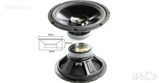 Автомобилен говорител DBS G1001, широколентов, 110W, 4Ohm, 10", снимка 2 - Аксесоари и консумативи - 41584334