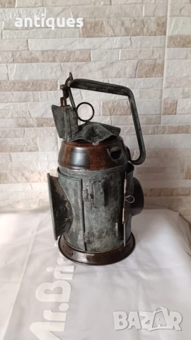 Стар немски ЖП фенер - 1940 година - WWII, снимка 2 - Антикварни и старинни предмети - 50625731
