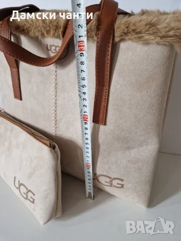 дамска чанта велур, от две части, снимка 5 - Чанти - 48361983