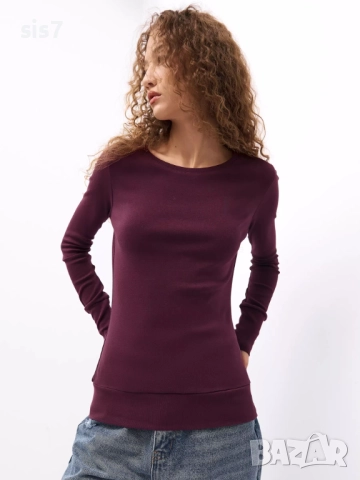 дамска памучна блуза, снимка 2 - Блузи с дълъг ръкав и пуловери - 52850895