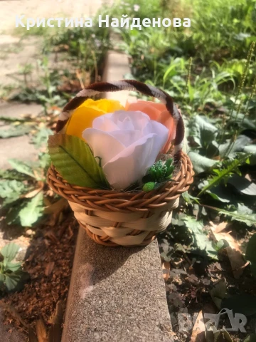 Подаръци със сапунени рози , снимка 3 - Декорация за дома - 39231486