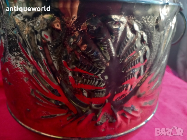 Драконови Глави, Голям Месингов Съд с Позлата, снимка 3 - Антикварни и старинни предмети - 52845808