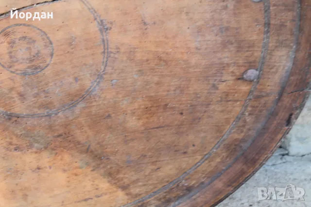 Огромна дървена паралия/софра, снимка 7 - Антикварни и старинни предмети - 48882619