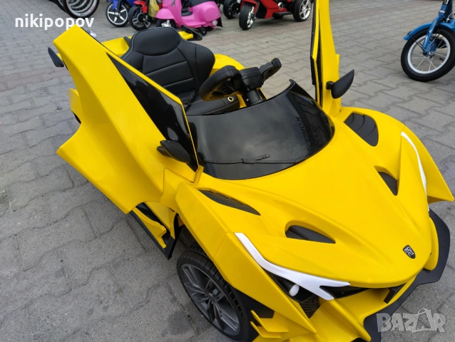 DC Акумулаторна кола 4x4 FLASH жълт, снимка 4 - Други - 53850021