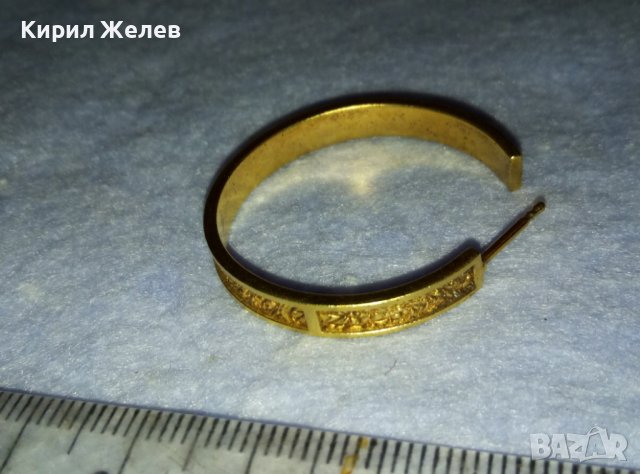 КРАСИВА ОРНАМЕНТИРАНА МАРКОВА СРЕБЪРНА ФЕШЪН АРТ ОБЕЦА СРЕБРО 925 с ДЕБЕЛА ПОЗЛАТА 40242, снимка 13 - Обеци - 42426678