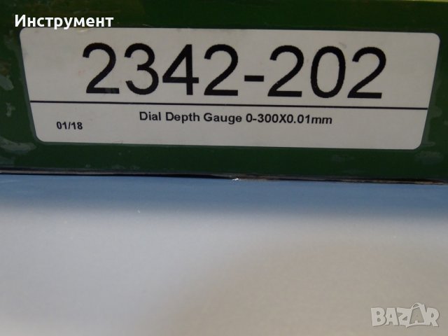 дълбокомер INSIZE 2342-202 Dial Depth Gauge 0-300x0.01 mm, снимка 7 - Други инструменти - 39322372