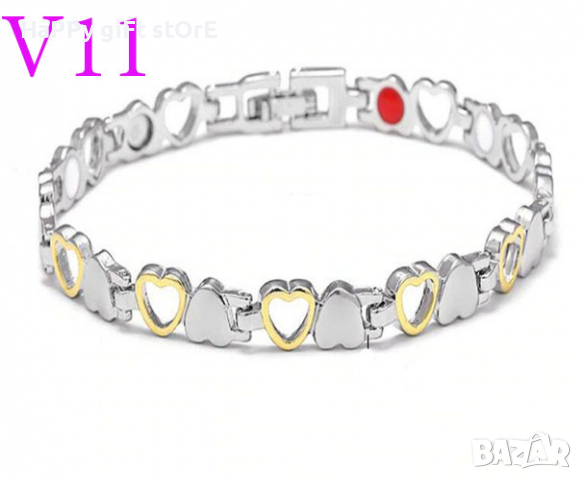 Ефектна магнитна гривна за регулиране на кръвното налягане, снимка 2 - Гривни - 36143120