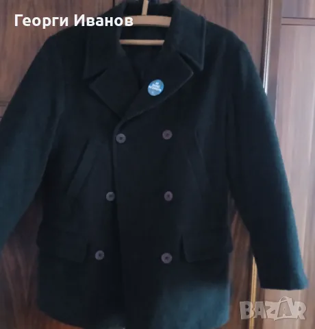 Късо италианско зимно палто Keiko размер М вълнено woolen coat, снимка 1 - Палта - 47984779