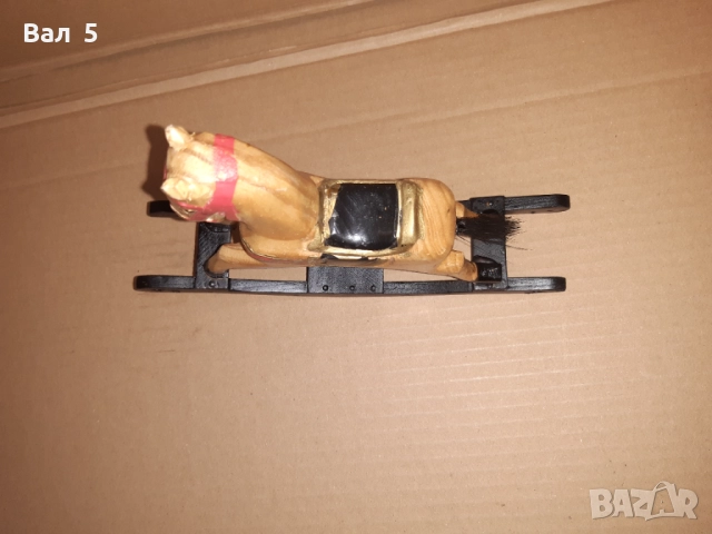 Старо дървено люлещо се конче , играчка, снимка 5 - Антикварни и старинни предмети - 52400726