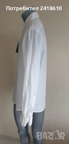 POLO Ralph Lauren Len/ Лен Custom Fit Mens Size M  НОВО! ОРИГИНАЛ! Мъжка Ленена Риза., снимка 9 - Ризи - 53450539