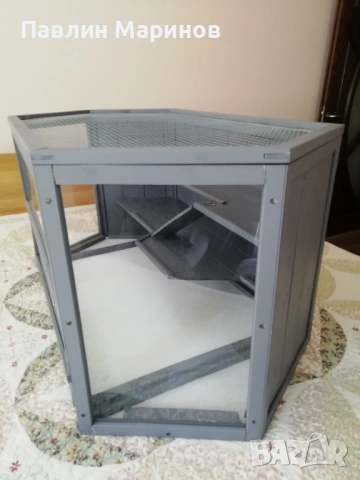 Клетка Кафез Къща Дом PawHut за Хамстери Джербили Мишки Малки Животни Гризачи Домашни Любимци 3 Нива, снимка 3 - Хамстери - 53841413