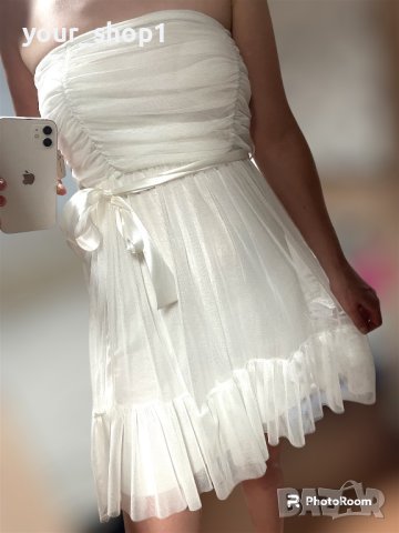 Дамски елегантни къси рокли с тюл , снимка 5 - Рокли - 41751675