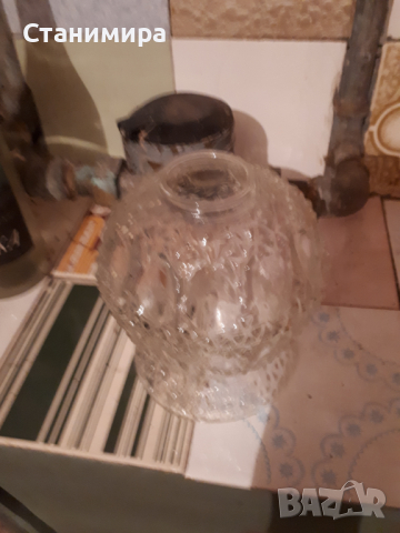 стъклена чашка за аплик, снимка 3 - Лампи за стена - 36153932