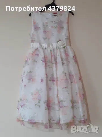 Нова немска официална детска рокля с тюл р.146 Запазено