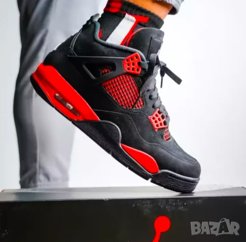 Air Jordan 4 Retro 'Red Thunder' номер 39 оригинални маратонки /кецове , снимка 2 - Маратонки - 50631902