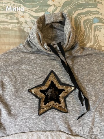 Дамска блуза тип суичер, снимка 5 - Блузи с дълъг ръкав и пуловери - 34172175