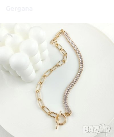 чокър с кристали, снимка 2 - Колиета, медальони, синджири - 41000377