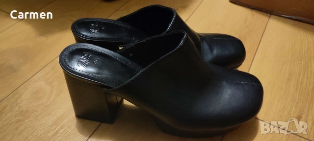 ZARA - обувки на висок ток, снимка 5 - Сандали - 52429156