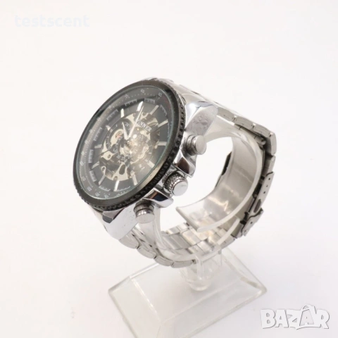 Автоматичен мъжки часовник Winner Skeleton Automatic Men’s Watch 49mm  ползван, снимка 6 - Мъжки - 53868490
