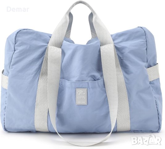 Сгъваема чанта VanFn за пътуване за фитнес водоустойчива розова и лилава, снимка 8 - Раници - 41809496