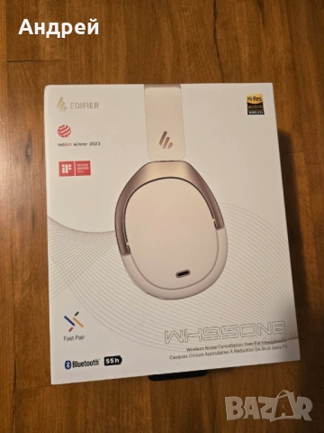 Безжични слушалки Edifier WH950NB Бял цвят, снимка 5 - Слушалки и портативни колонки - 53487648