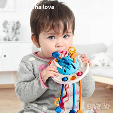  Монтесори бебешка сензорна играчка гризалка  бебе ранно развитие, снимка 1 - Дрънкалки и чесалки - 40363479