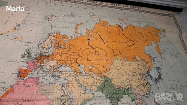 Старинна Териториално политическа карта на света от 1876 до 1914г, снимка 3 - Колекции - 50847094