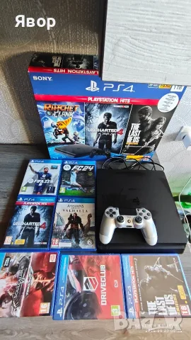 КАТО НОВА !!! Sony Playstation PS4, 1 TB,CUH-2216B +7 игри
