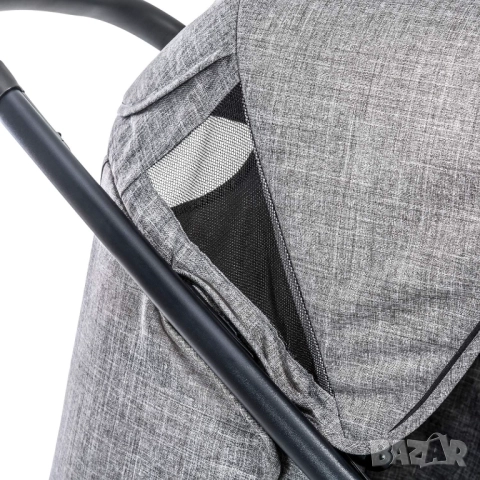 3 в 1 Бебешка Количка - Hauck Malibu 4 Trio Set H-14608, Столче за Кола и Кош за Новородено, Сива!, снимка 12 - Детски колички - 52361051